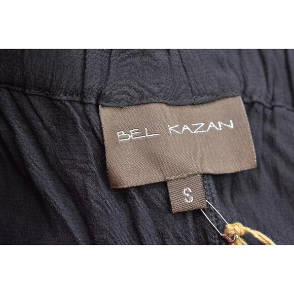 Bel Kazan Womens Ash Gray Drawstring Waist Tapered Leg Pull On Belem Pants S - Picture 9 of 12